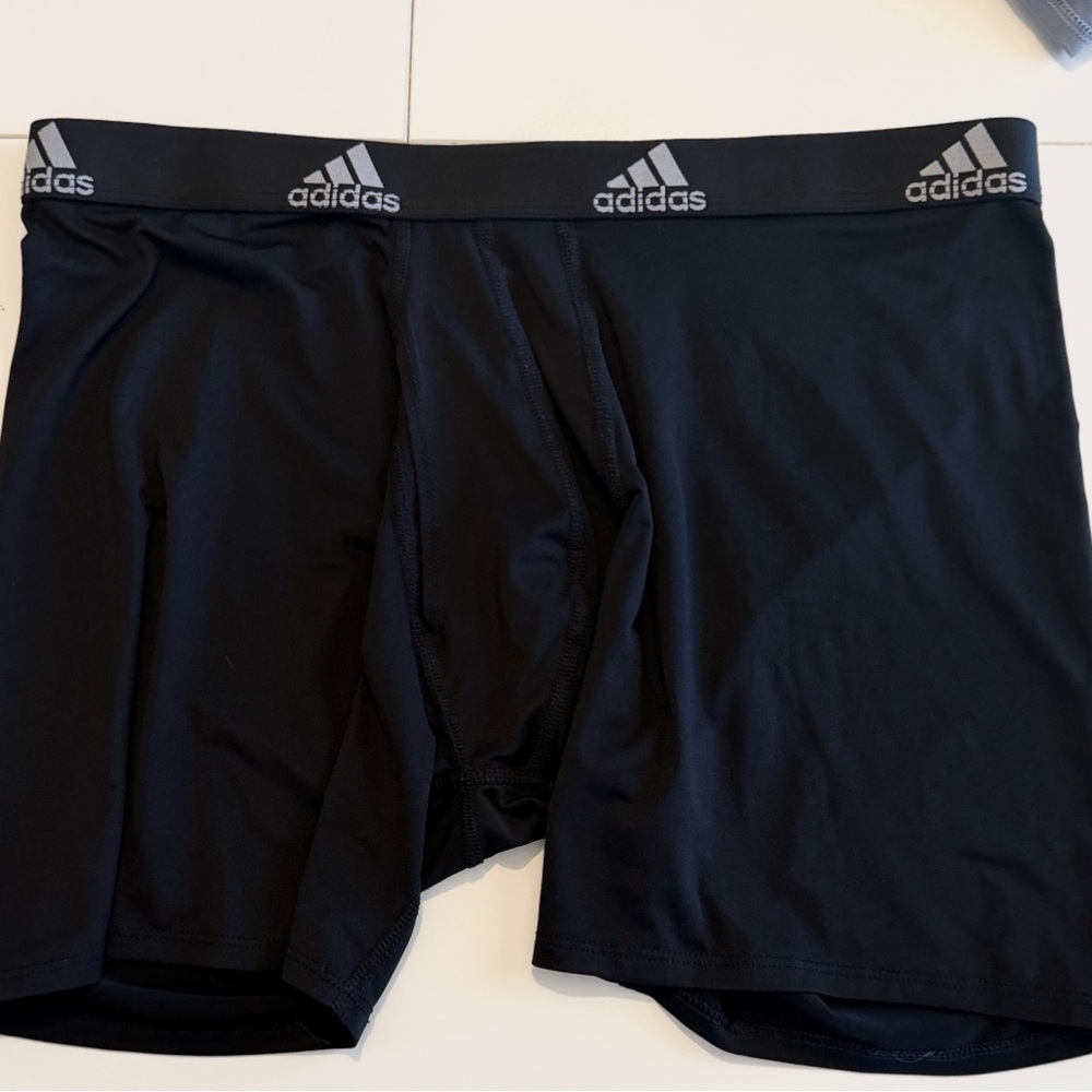Adidas 4-pk AEROREADY 5” boxer briefs 42” Waist BLK Grey BL Microfiber NWOT - Picture 8 of 13